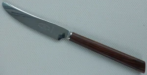 1 Vintage Dessert Knife George BUTLER Stainless Steel Wood Handle Cutlery Retro - Picture 1 of 9