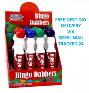 (12er Pack) Große Bingo Tupfer Marker Stifte tropffrei Bingo Tupfer Bingo Tickets - Bild 1 von 3