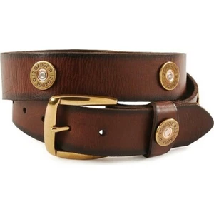 Nocona Men's Shotgun Shell Accent Brown Leather Belt N2472002 - Picture 1 of 1