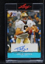 2022 Leaf Pro Set Sports Base Auto Platinum Blue /12 Drew Brees #PSA-DB3 Auto