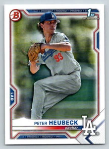 2021 Bowman Draft #BD146 Peter Heubeck (ref 217260) - Picture 1 of 2