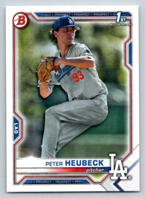 2021 Bowman Draft #BD146 Peter Heubeck (ref 217260) - Image 1 of 2