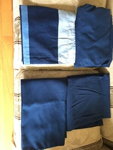 Juego de sábanas Berkshire 6 piezas azul marino ajustable y funda de almohada - Imagen 1 de 6