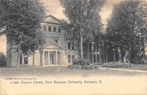 Slocum Library Ohio Wesleyan University Delaware OH 1905c Rotograph postcard - Picture 1 of 2