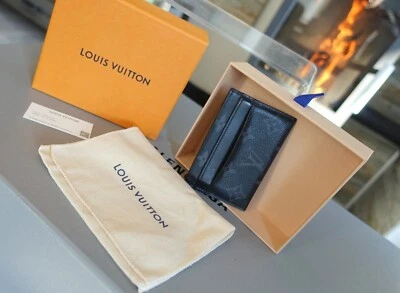 LOUIS VUITTON CARDHOLDER logo wallet etui monogram eclipse graphite black - Image 1 of 4