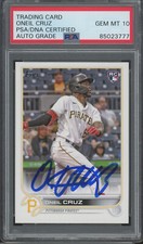 2022 Topps Series 2 #537 Oneil Cruz Autograph RC Rookie Gem Mint PSA DNA 10 Auto