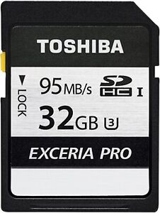 Toshiba 32GB EXCERIA PRO U3 4K SDHC SD Card Memory Card  For Camera