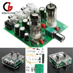 6J1 AC12V Valve Pre-amp Tube PreAmplifier Board Headphone Amplifier Acrylic Case - Picture 1 of 54