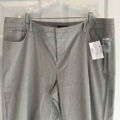 Pantalones capri INC International Concepts Woman Plus 24W Seersucker nuevos con etiquetas precio de venta sugerido por el fabricante 89,50 USD Foto 1 de 4