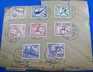 GERMANIA - 1936 - SET SEMIPOSTALE OLIMPICHE su COPERTINA (GGG10) - Foto 1 di 1