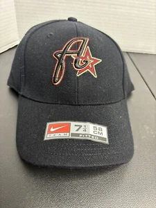 NWT Houston Astros Nike Fitted Hat Cap 7 1/4 58 Cm - Picture 1 of 6