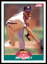 1989 Score Rookie & Traded: Jim Clancy Houston Astros #42T