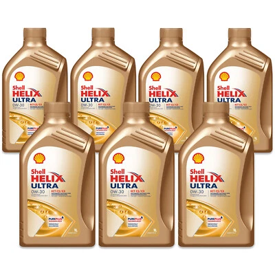 7x Shell Helix Ultra ECT C2/C3 0W-30 MB 229.52 VW 504.00 507.00 Motor Öl 1L - Bild 1 von 3