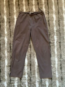 Eileen Fisher beige Bio-Baumwolle seitlicher Reißverschluss Twill Ankle Crop Hose Gr. XS - Bild 1 von 5
