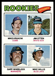 1977 Topps Rookie Pitchers - Mike Krukow/Jim Otten/Gary Wheelock/Mike Willis RC