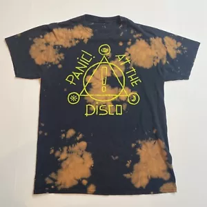 Camiseta Panic at the Disco Custom Bleach-Dye Band - Talla Mediana - Imagen 1 de 6