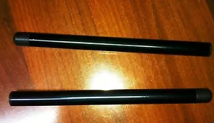 PAIR OF SEMI-MANUBER TUBES STICK BARS 22MM LONG 28CM BLACK NEW ERGAL   - Picture 1 of 1