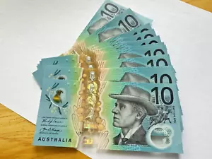 🙂 Billete de banco consecutivo especial 2017 australiano nuevo de 10 dólares 🙂 Lowe/Fraser UNC - Imagen 1 de 7