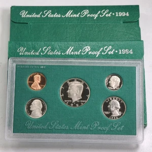 1994 US Mint Proof 5-Coin Set - Picture 1 of 2