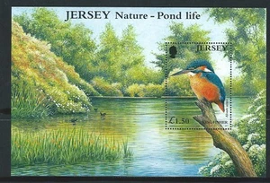 Jersey 2001 Pond Life Miniatura Foglio Intatto come Nuovo, Nuovo senza Linguella - Foto 1 di 1