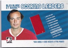 2008-09 ITG Bleu Blanc et Rouge Scoring Leaders #8 Steve Shutt 5/9 Bleu Version