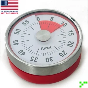 Visual Timer 60-Minute Audible Countdown Timer Alarm Magnetic Kitchen Manual