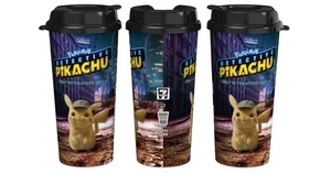 Pokemon Detektiv Pikachu Film Tasse 7-11 Kaffeebecher Kunststoff 16 Unzen Versiegelt - Bild 1 von 5