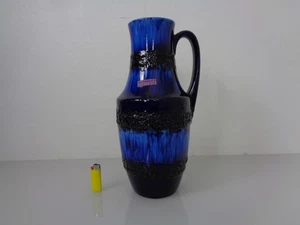 Vaso ceramica anni 70 407 35 Fat Lava Scheurich West Germany - Foto 1 di 17