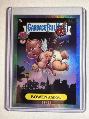 2025 Topps GPK 40th Garbage Pail Kids Drool BLUE Bowen Arrow #46b 93/99 🔥 - Image 1 of 2