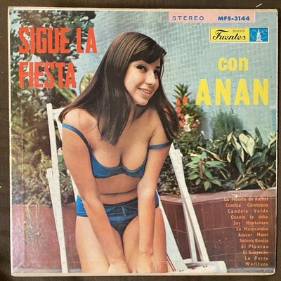 ANAN Sigue La Fiesta con Anan - RARE 1969 1st US Press Fuentes LP Colombian VG+ - Image 1 of 3