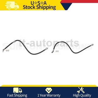 Línea de manguera de freno delantero Sunsong 2 piezas para Chevrolet C3500HD 1996 1997 1998 1999 2000 Foto 1 de 4