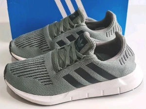 ADIDAS *SWIFT RUN* (CG4115) MENS CARGO GREEN BLACK RUNNING TRAINERS UK 8 EU 42 - Picture 1 of 16