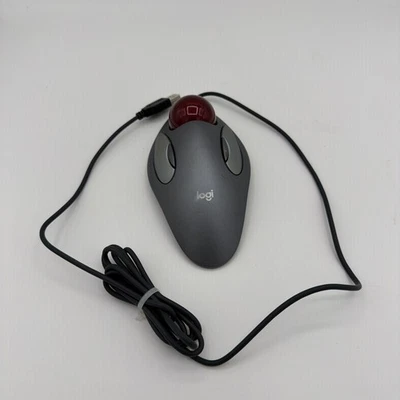 Logitech (Logi) Trackball Marble Mouse T-BC21 USB 810-000767- Works Great - Image 1 of 4