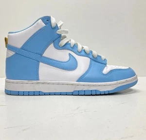 Zapatos deportivos Nike Dunk High blancos y de cuero para hombre talla 8 sin caja solo zapatos  - Imagen 1 de 7