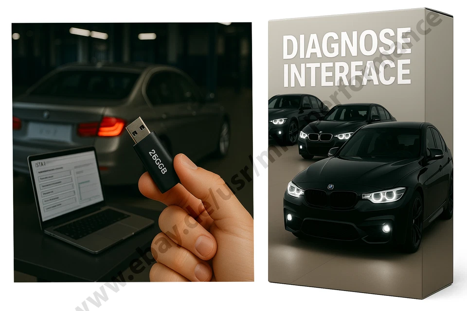 ISTA+ Diagnose für BMW E,F,G,I USB Komplett Ready-To-Use - Bild 1 von 1