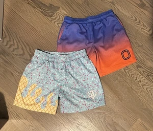 🔥 Lot Baseball Lifestyle 101 Cotton Candy Ice Cream Overtime Elite YL Shorts - Picture 1 of 4