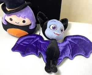 Halloween squishmallows Witch And Disney Bat Plush - Picture 1 of 4