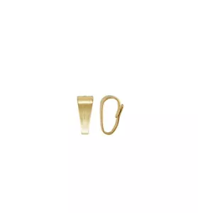 Fianzas de medallón pequeño relleno de oro de 14 k de 2,2 x 5,3 mm 6 piezas #6530-6 - Imagen 1 de 1