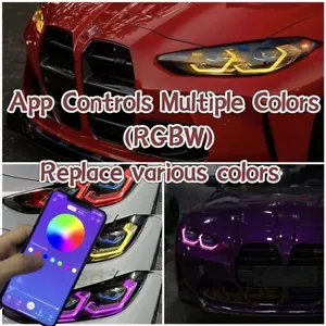 RED RGBW Multicolor DRL LED Boards For 2021 2023 BMW M3 G80 G22 G82 G23 M4 440I - Picture 1 of 8