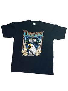 Vintage 1996 Daytona Beach Florida Bike Week T-Shirt Herren Größe Large schwarz - Bild 1 von 8