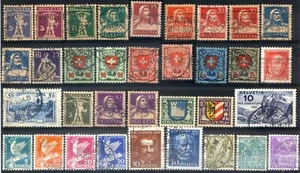Svizzera 1924/1926 Unificato 32 pezzi - usati (m1517) - Foto 1 di 3