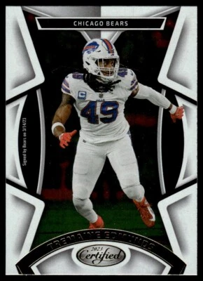 2023 Panini Certified Tremaine Edmunds Chicago Bears #58 - Image 1 of 2