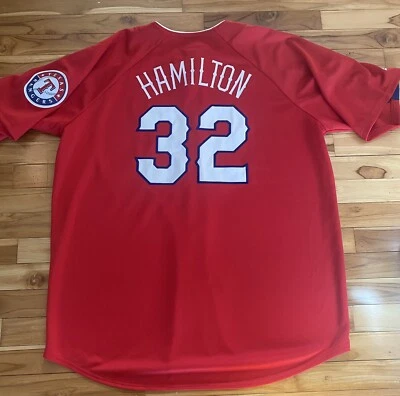 Josh Hamilton Texas Rangers Majestic Men’s XL Jersey NWT - Image 1 of 3