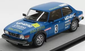 wonderful modelcar SAAB 99 Turbo #3 RALLY SWEDEN 1981 S.BLOMQVIST - 1/18 - blue  - Picture 1 of 2