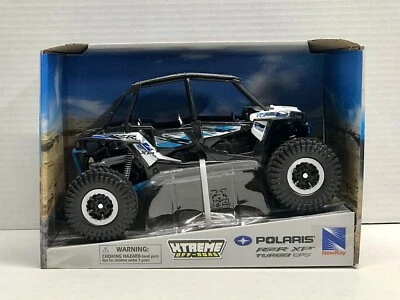 Nuevo Ray Toys Polaris RZR 4 Turbo XP 1:18 Rock Crawler White Lightning 57976A Foto 1 de 4