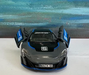 metal McLaren 675LT sport car Diecast PERSONALIZE boy Mother uncle gift sleeve - Picture 1 of 10