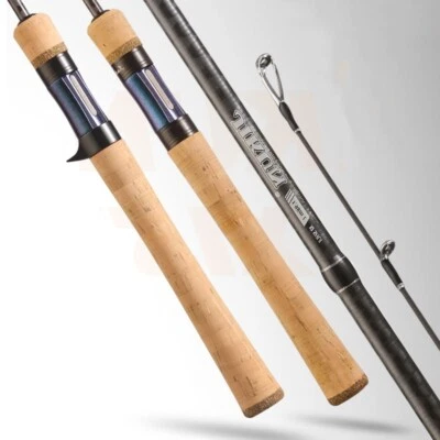 Fishing Rods Carbon Fiber Spinning/casting Rods Lure Pole 1.57M/1.68M/1.8M Rods - Image 1 of 4