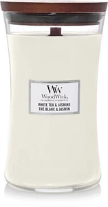 Woodwick - Candela Clessidra Grande - White Tea & Jasmine - Promo -25% - Imagen 1 de 7