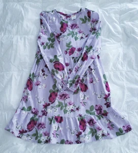 Gymboree Girls Magical Meadow Purple Floral Dress - Size 8 - Picture 1 of 5