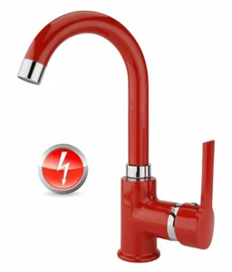 Niederdruck rot Rondo Bad Waschtisch Boiler Armatur Einhandmischer Waschbecken - Bild 1 von 1